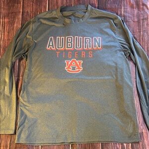Auburn Tigers Gray Long Sleeve Polyester Size Large Shirt